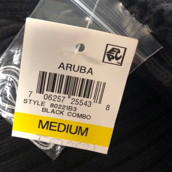 Bar III Aruba Black Striped Pullover Sweater - Picture 5 of 7